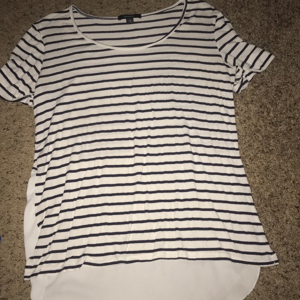 b&w striped tee